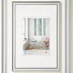 walther + design Trendstyle Kunststoff Bilderrahmen, silber, 20 x 30 cm