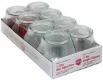WECK Mini Sturzglas, &Oslash; 6 cm, H: 8 cm, 220 mL, mit Deckel, Tulpenform, 8er Set