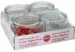 WECK Tulpenform-Glas 4er-Tray 1/2 l