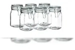 M&Auml;SER Einmachglas GOTHIKA H: 18 cm, 1.05L, mit B&uuml;gelverschluss, 6er Set