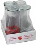 WECK Saftflasche 4er-Tray 1/2 l