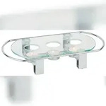 APS 35065 Speisenw&auml;rmer, 3-flammig 34 x 18 cm, H: 6 cm