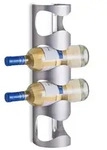 Zeller Edelstahl Wand Flaschenhalter 4 Flaschen