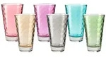 Leonardo Trinkglas OPTIC 6 St&uuml;ck sortiert 300 ml farbig