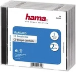 Hama CD Double Jewel Case Standard, Pack 5 2 Disks Transparent