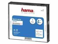 Hama 4fach CD Hülle 4 CDs/DVDs/Blu-rays Polystyrol Schwarz 1 St. (B x H x T)...