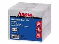 Hama 00051168 CD-Hülle Schmales Gehäuse 2 Disks Transparent