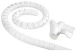 Hama Cable Bundle Tube Easy Cover, 1.5 m, 30 mm, white