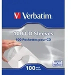 Verbatim CD-Umschl&auml;ge (Papier), 100 St&uuml;ck