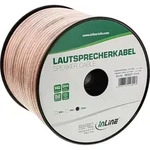 InLine&reg; Lautsprecherkabel, 2x 2,5mm2, CCA, transparent, 50m