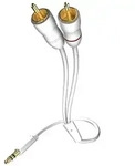 Inakustik 003100015 Audio-Kabel 1,5 m 3.5mm 2 x RCA Wei&szlig;