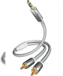 Inakustik 00410005 Audio-Kabel 5 m 3.5mm 2 x RCA Wei&szlig;