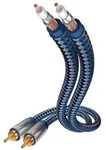 Inakustik 0040405 Audio-Kabel 5 m 2 x RCA Blau, Silber
