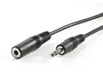 VALUE 3,5mm Verl&auml;ngerungskabel ST / BU, schwarz, 3 m