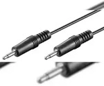 Goobay 50460 Audio Verbindungskabel AUX, 3,5 mm stereo, 1.5 m, Schwarz - Klinke 3,5