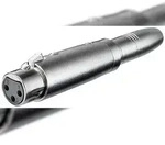 Goobay 27453 XLR Adapter, AUX Klinke 6,35 mm Buchse zu XLR Buchse - XLR-Buchse
