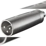 Goobay 27458 XLR Adapter, Cinch Buchse zu XLR Stecker - XLR-Stecker (3-Pin) >