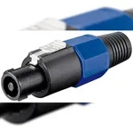 Goobay 50835 PA-Lautsprecherstecker - 4-pol., schraubbar mit Knickschutz