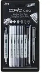 Marker Copic Ciao Grey Tones 5+1 Set