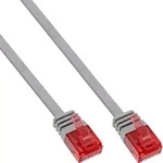 InLine&reg; Patchkabel flach, U/UTP, Cat.6, grau, 1,5m