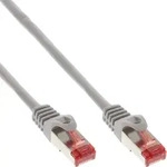 InLine&reg; 76907 Patchkabel, S/FTP (PiMf), Cat.6, 250MHz, halogenfrei, Kupfer, grau,