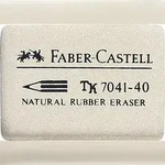 Faber-Castell Radierer 184140 Kautschuk wei&szlig;