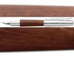 Faber Castell F&uuml;ller e-motion Birnb/Chr dunkelbraun Feder M
