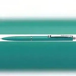 Schneider Druckkugelschreiber K15 gr&uuml;n Stahlclip und Metalldr&uuml;cker