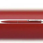 Schneider Druckkugelschreiber K15 rot Stahlclip und Metalldr&uuml;cker