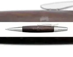 Faber Castell Drehkugelschreiber e-motion Birnb/Chr dunkelbr
