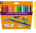 BIC Visa Filzstift - Fein Farbig sortiert 18 St&uuml;ck
