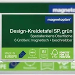 magnetoplan Kreidetafel SP 1240795 220x120cm magnethaftend dunkelgr&uuml;n