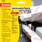 Eberhard Faber Wandtafelkreide Colori wei&szlig; 12er