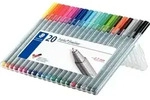 STAEDTLER Fineliner triplus 334 SB20 0,3mm sort. 20 St./Pack.