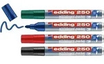 edding 250 Whiteboard-Marker Farbig sortiert Mittel Rundspitze 1,5 - 3 mm 4 St&uuml;ck