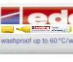 Edding 4-4500005 4500 Textilmarker creative - Rundspitze, 2-3 mm, gelb