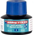 Nachf&uuml;lltusche in Flasche 25ml bl blau f&uuml;r Flipchartmarker edding