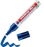 edding Nr. 1 Permanentmarker 100% Recycelt Breit Keilspitze 1 - 5 mm Blau