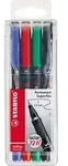 Folienstift STABILO OHPen, Strichst&auml;rke 0,4 mm, permanent, 4-er Etui, sortiert