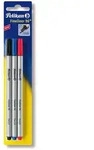 Pelikan Fineliner 96, Schwarz, Blau, Rot, Fein, 0,4 mm, Deutschland, Sichtverpackung,
