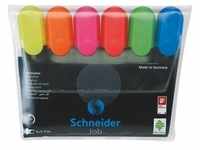 Schneider Textmarker Job 6er Etui farbig sortiert