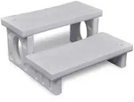 vidaXL Whirlpooltreppe Wei&szlig;