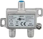 Goobay 51445 SAT Vorrang-Schalter, 1 Stk. im Karton, Silber - verteilt/schaltet 1 LNB