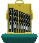 CV Holzspiralbohrersatz 10tlg.D.3,4,5,6,7,8,9,10,11,12mm Maxxbox CV-Stahl