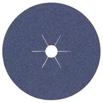 Vulkanfiberscheibe K.80 D.125mm f.Stahl/VA Zirkon-Korund