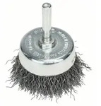 Topfb&uuml;rste, Stahl, gewellter Draht, 50 mm, 0,3 mm, 4500 U/ min