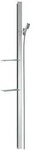 hansgrohe Unica Brausestange E 150 cm mit Isiflex Brauseschlauch 160 cm und Ablagen,