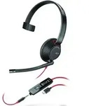 Plantronics Poly Headset Blackwire C5210 monaural USB-C & 3,5 mm