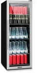 Klarstein Beersafe 6XL K&uuml;hlschrank 171 Liter 5 B&ouml;den Panoramaglast&uuml;r Edelstahl
