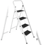 Klapptritt-Leiter mit Antirutsch-Oberfl&auml;che 4-stufig 150 KG (Stufentritt)